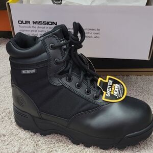 Original SWAT Classic 6" Side Zip Black WP Safety Tactical Boots (116101) Size 7
